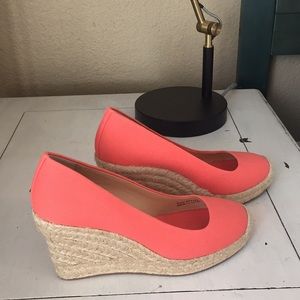 J.CREW Canvas Espadrille Wedges
